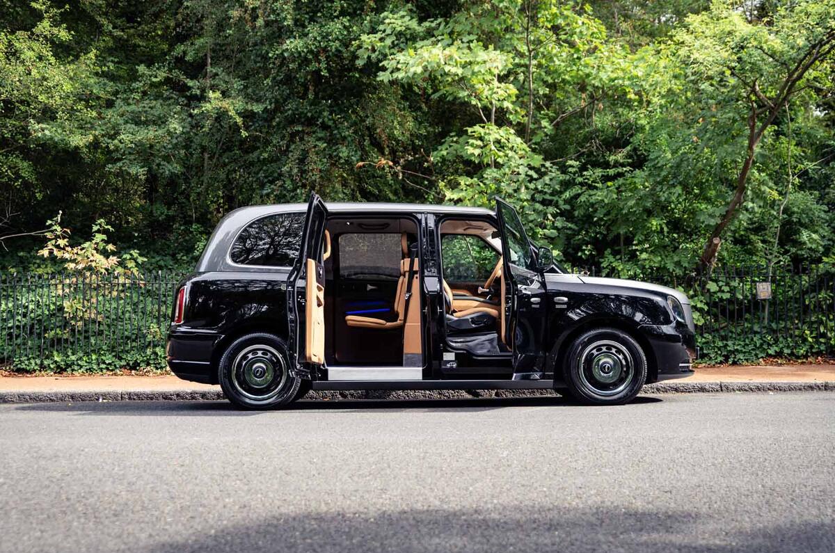 Sutton VIP Class LEVC taxi side open