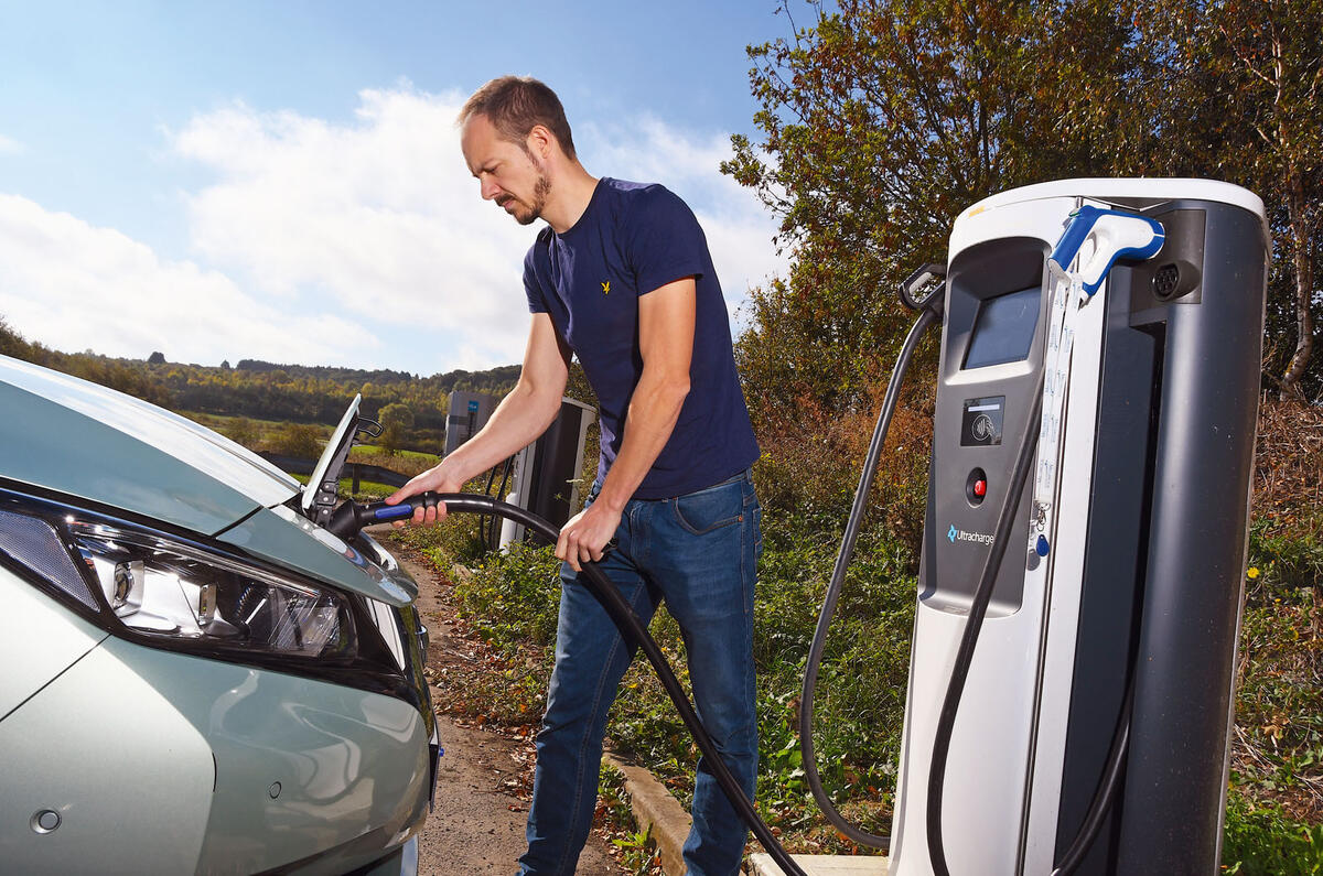 Nissan Leaf charging