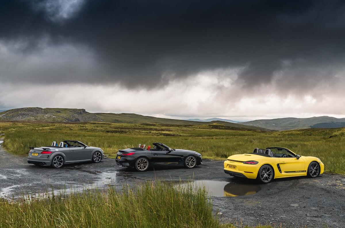 BMW Z4 vs Porsche Boxster and Audi TT