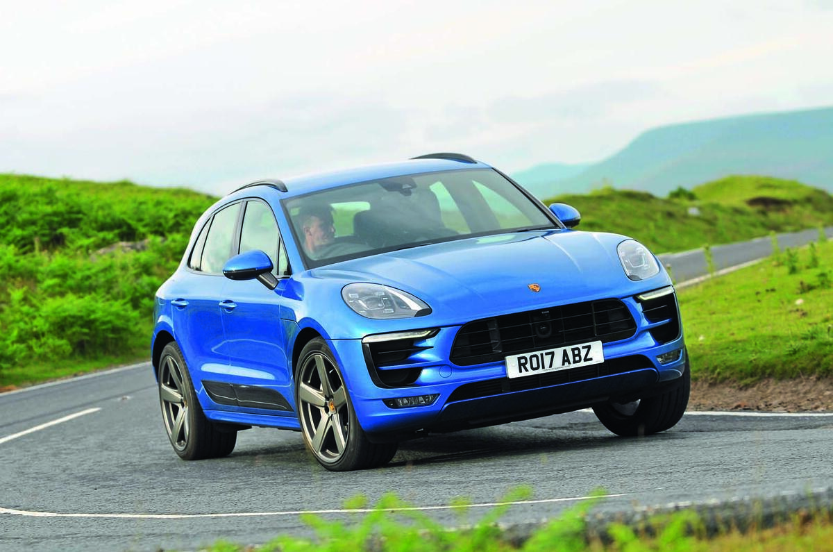 2017 Porsche Macan S road test review - cornering front
