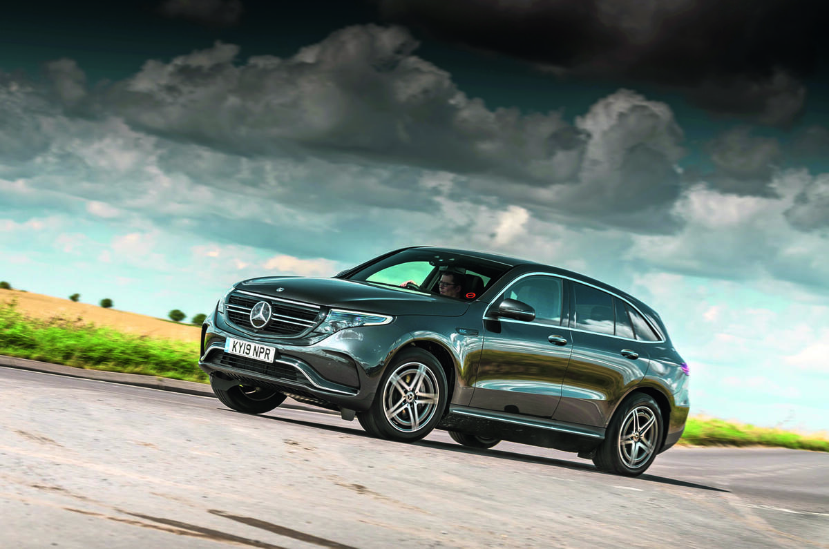 Mercedes-Benz EQC driving - front