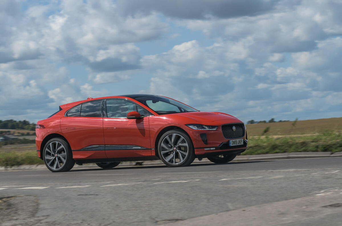 Jaguar I-Pace driving - front