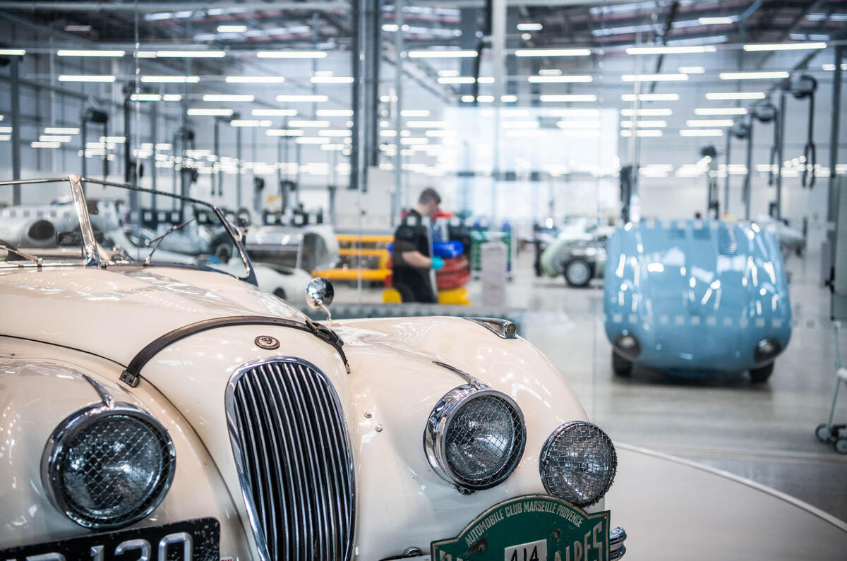 Norman Dewis at JLR Classic Works
