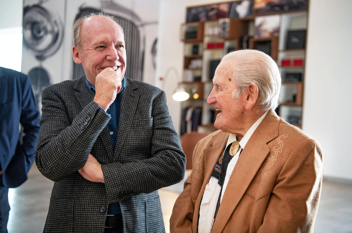 Norman Dewis at JLR Classic Works