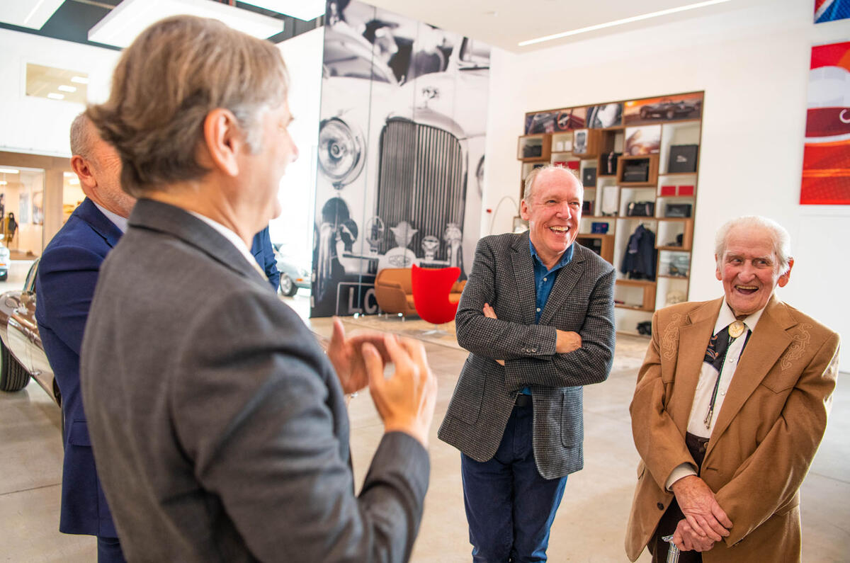 Norman Dewis at JLR Classic Works