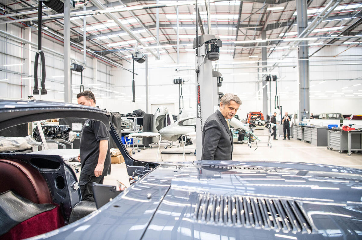 Norman Dewis at JLR Classic Works