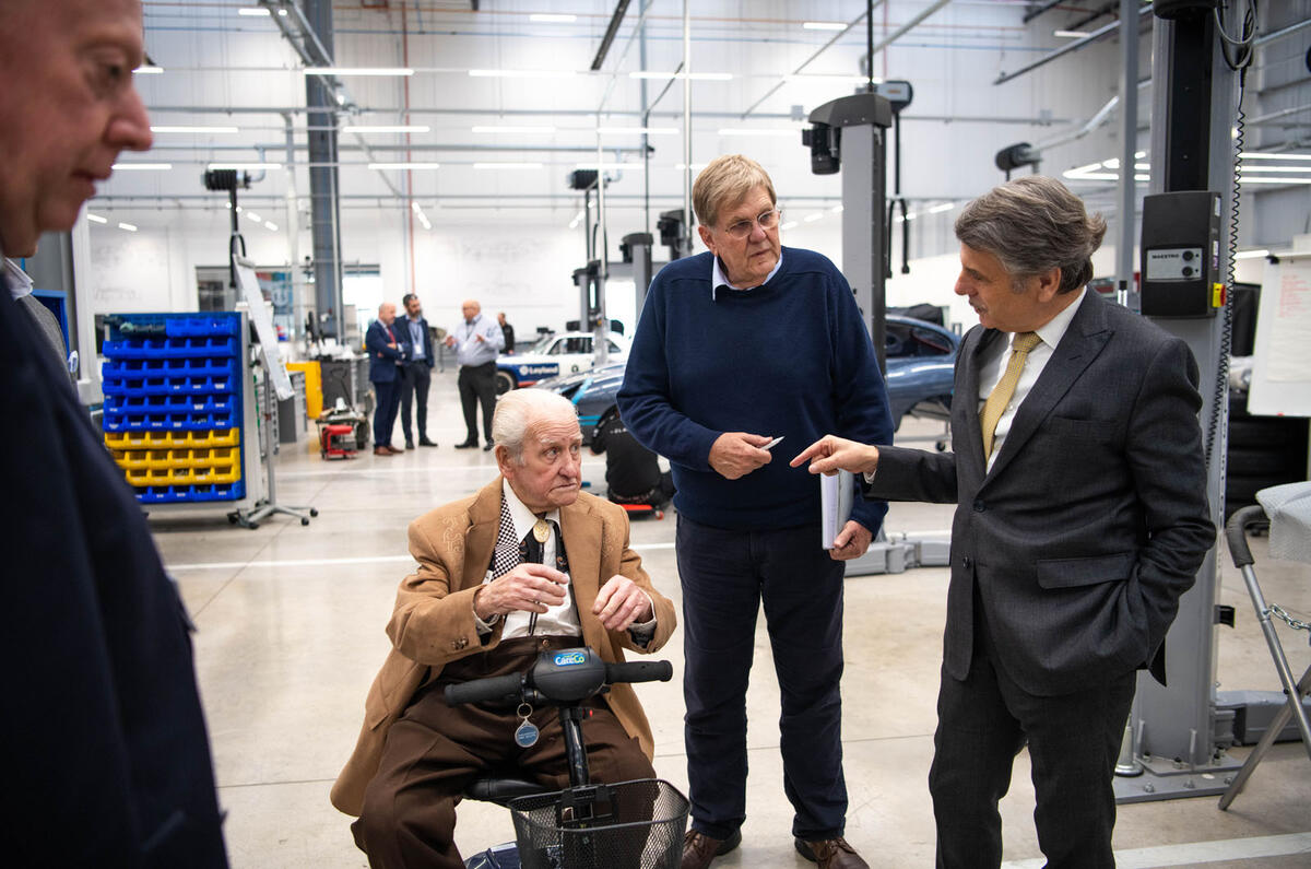 Norman Dewis at JLR Classic Works