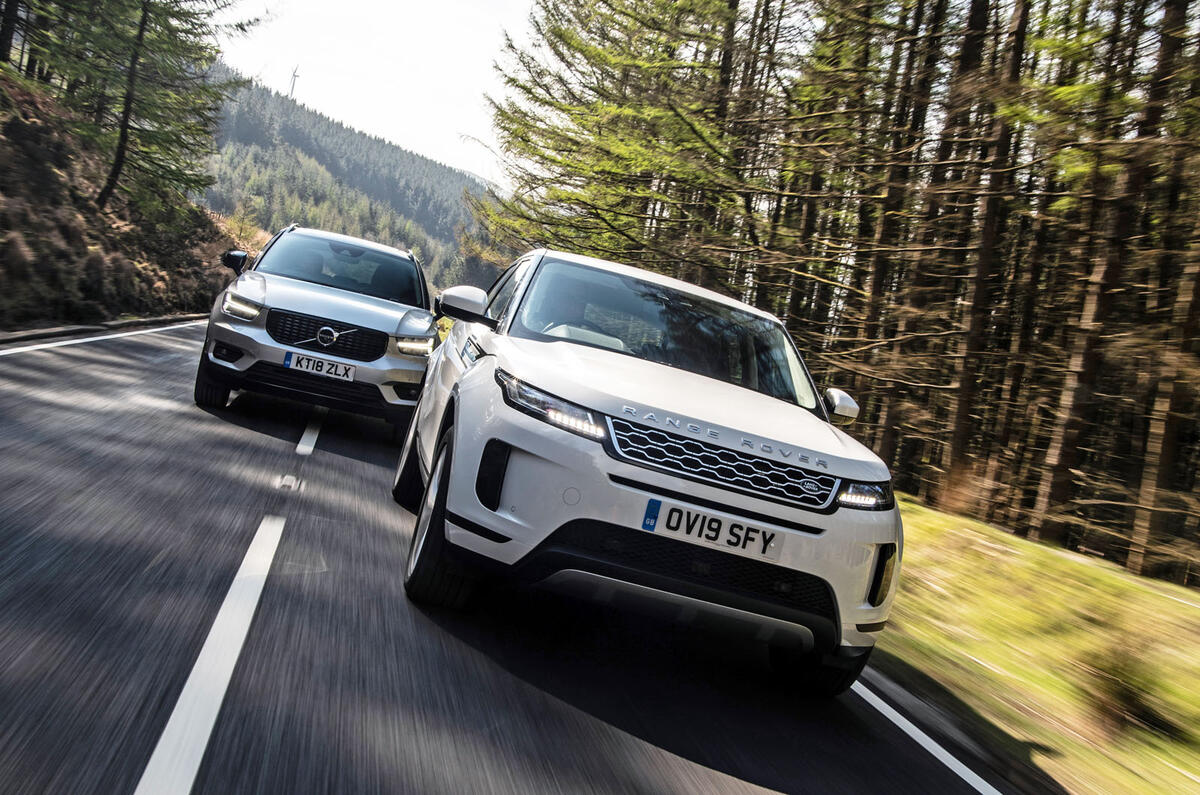 Range Rover Evoque vs Audi Q3 vs Volvo XC40 vs Lexus UX Range Rover Evoque vs Audi Q3 vs Volvo XC40 vs Lexus UX
