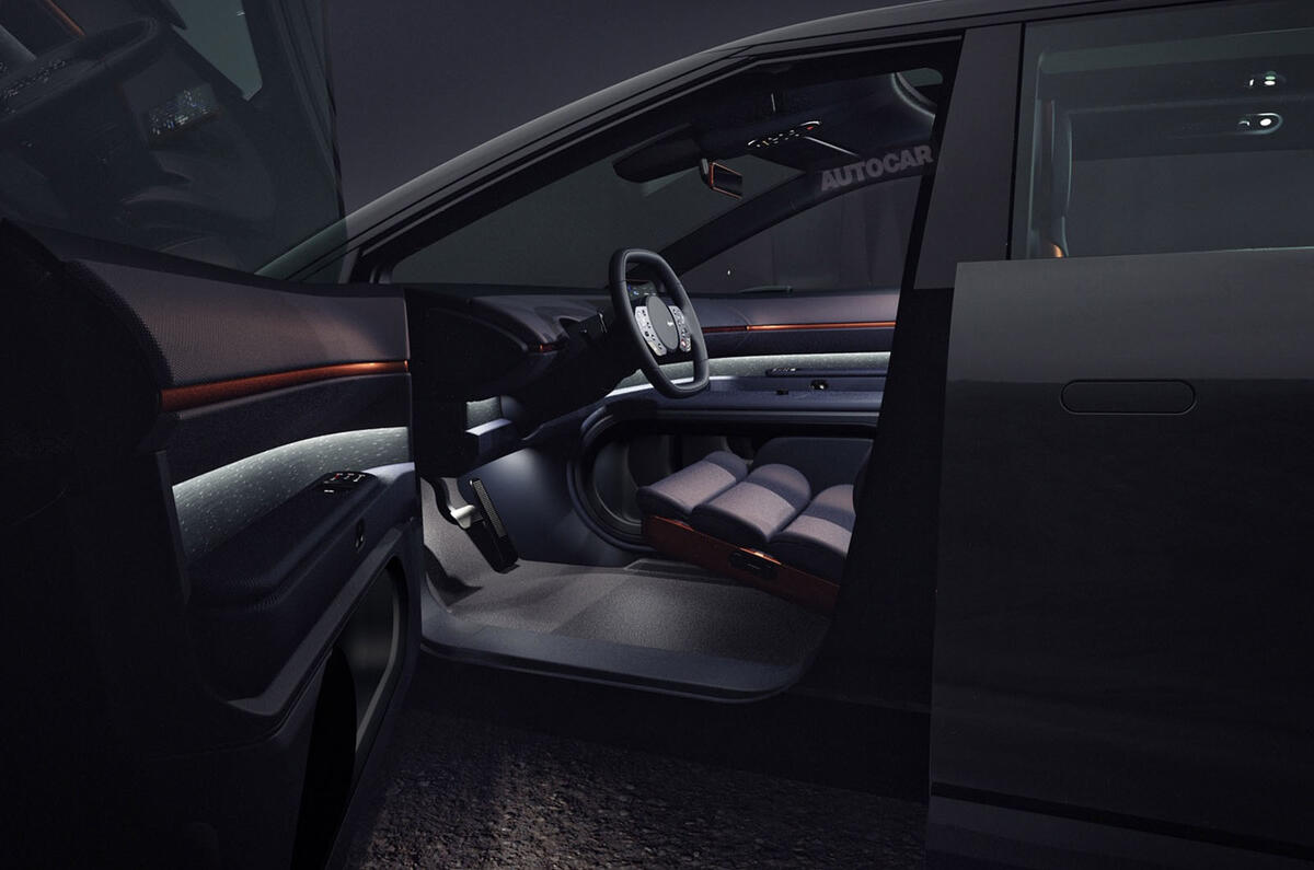 Dyson electric car - interior Dyson electric car - interior