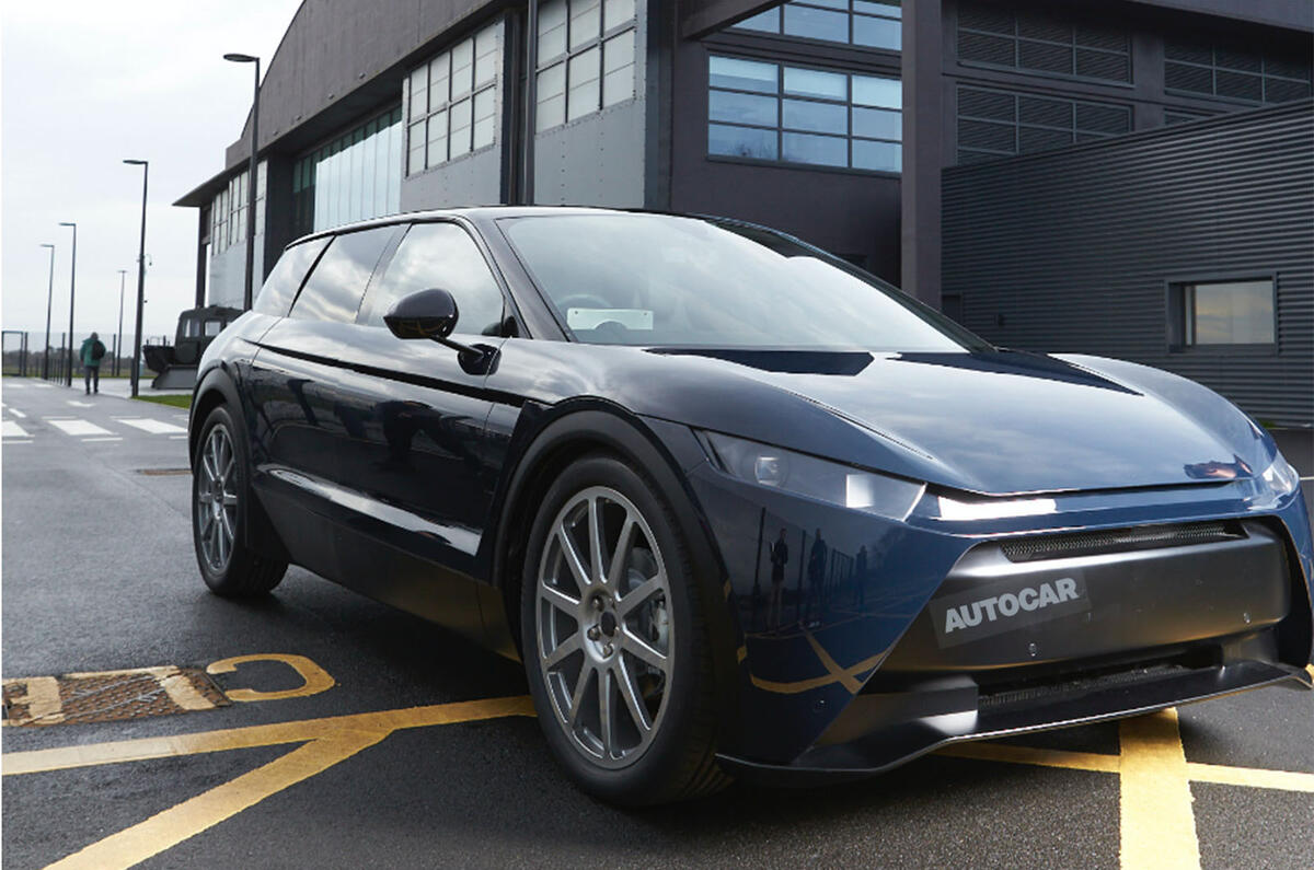 Dyson electric car - mule front Dyson electric car - mule front