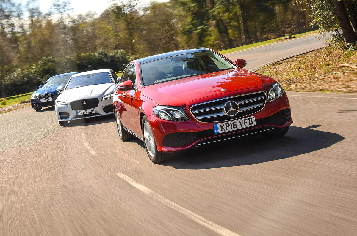 BMW 5 Series Jaguar XF Mercedes-Benz E-Class