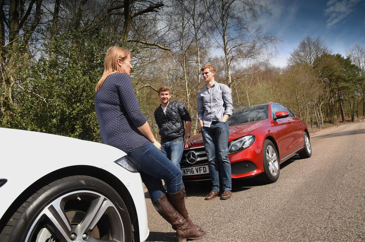 BMW 5 Series Jaguar XF Mercedes-Benz E-Class