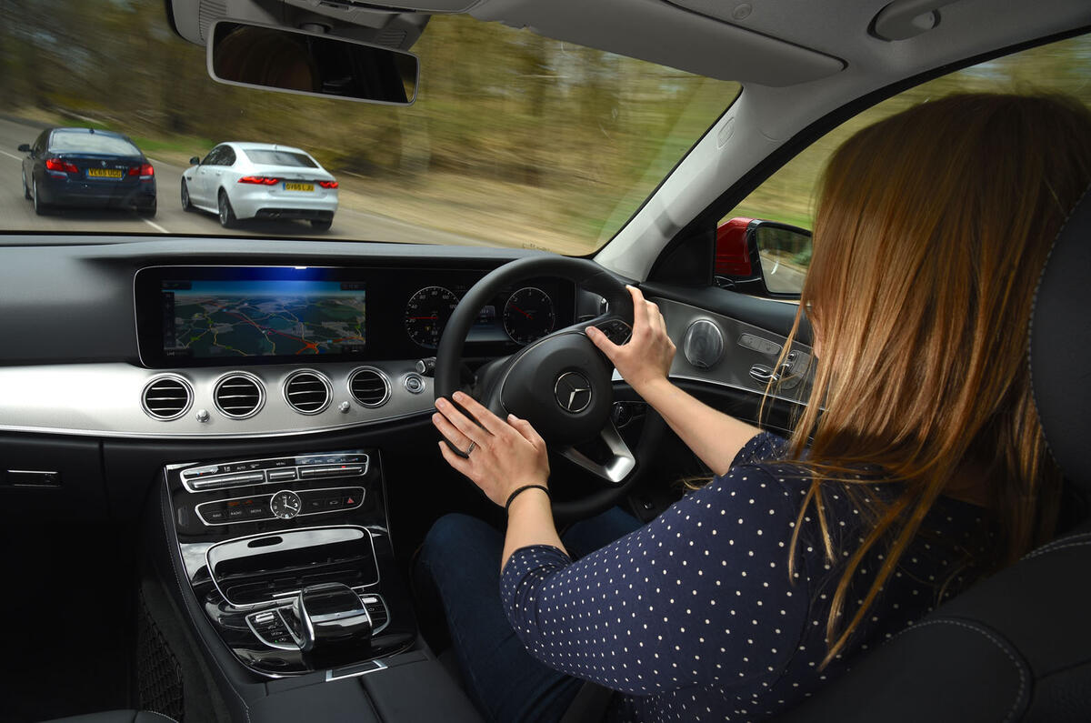 BMW 5 Series Jaguar XF Mercedes-Benz E-Class