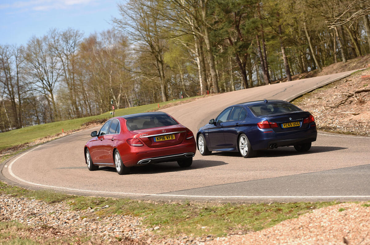 BMW 5 Series Jaguar XF Mercedes-Benz E-Class