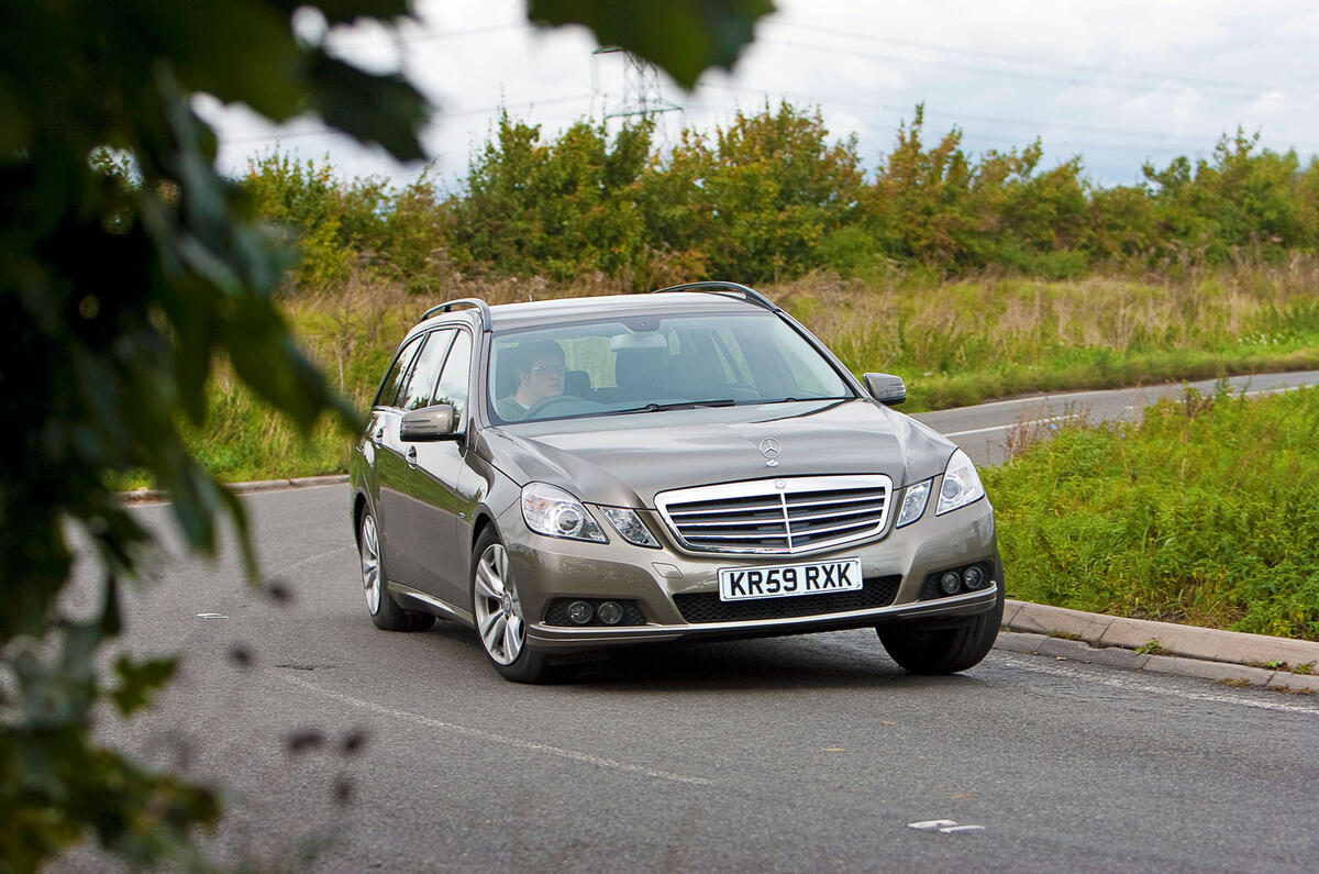 Mercedes-Benz E-Class estate cornering