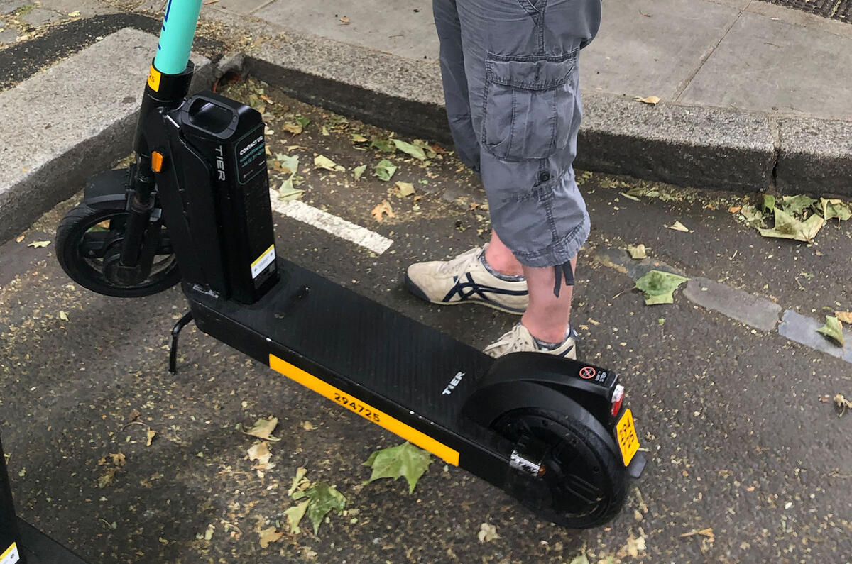 E-scooters are relatively easy to ride thanks to the wide platform and proportionally  chunky tyres E-scooters are relatively easy to ride thanks to the wide platform and proportionally  chunky tyres