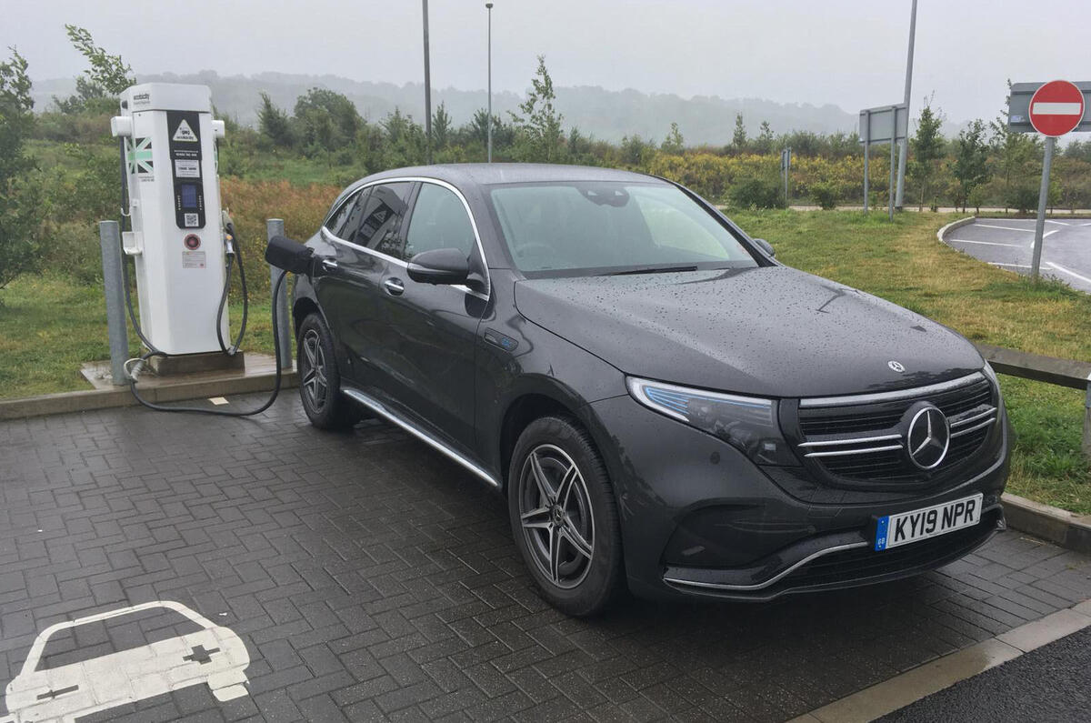 Mercedes-Benz EQC charging