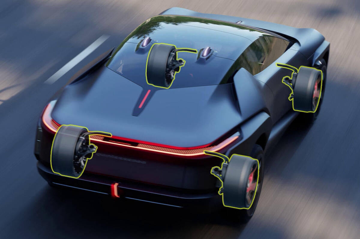 Elaphe motors in Italdesign Quintessenza Elaphe motors in Italdesign Quintessenza