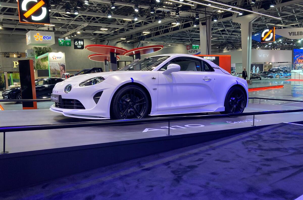 Electric Alpine A110 front three quarter