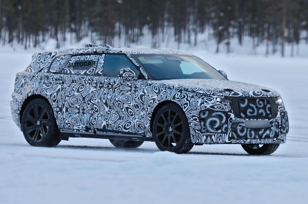 Electric Range Rover prototype winter testing front 2 Electric Range Rover prototype winter testing front 2
