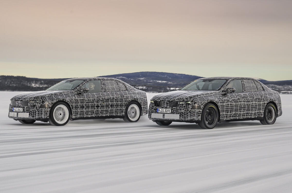 Electric BMW 3 Series prototype winter testing   twin tracking (2)