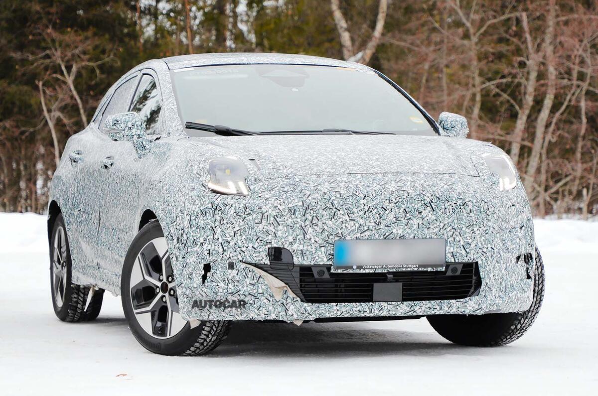 Electric Ford Puma front three quarter