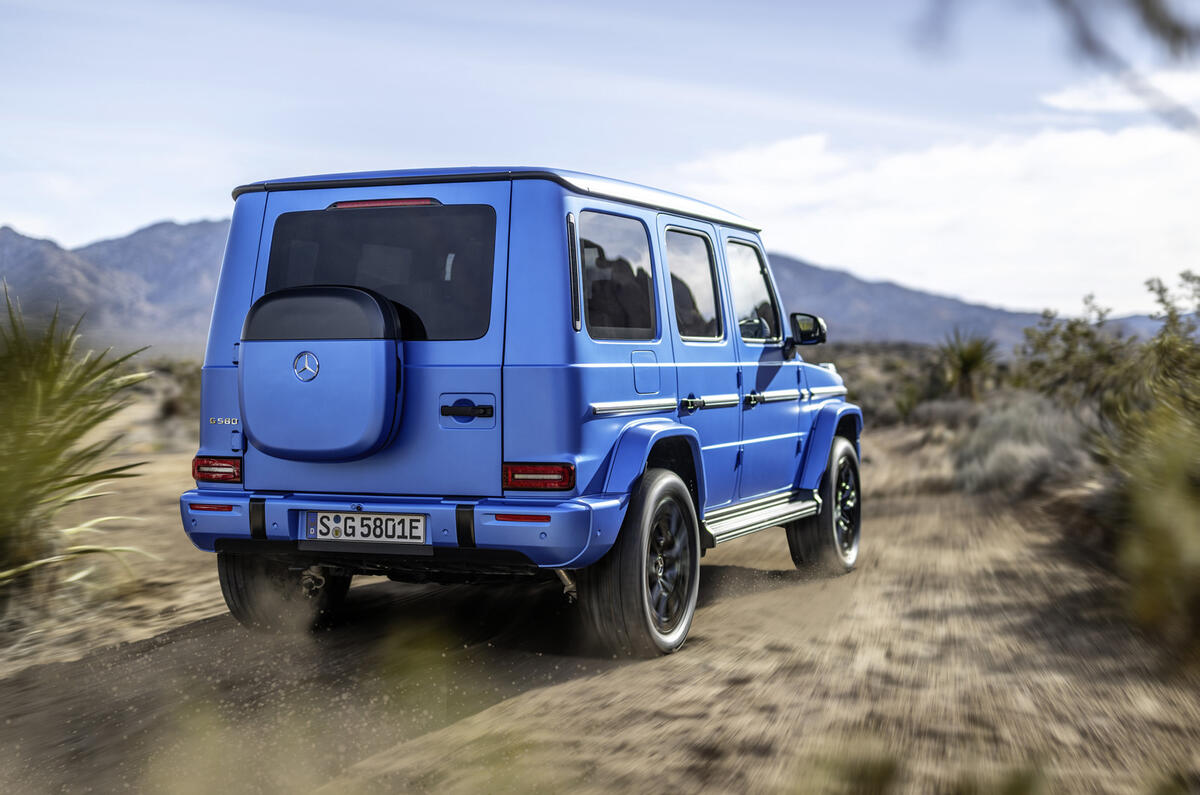Electric G Class blue rear Electric G Class blue rear