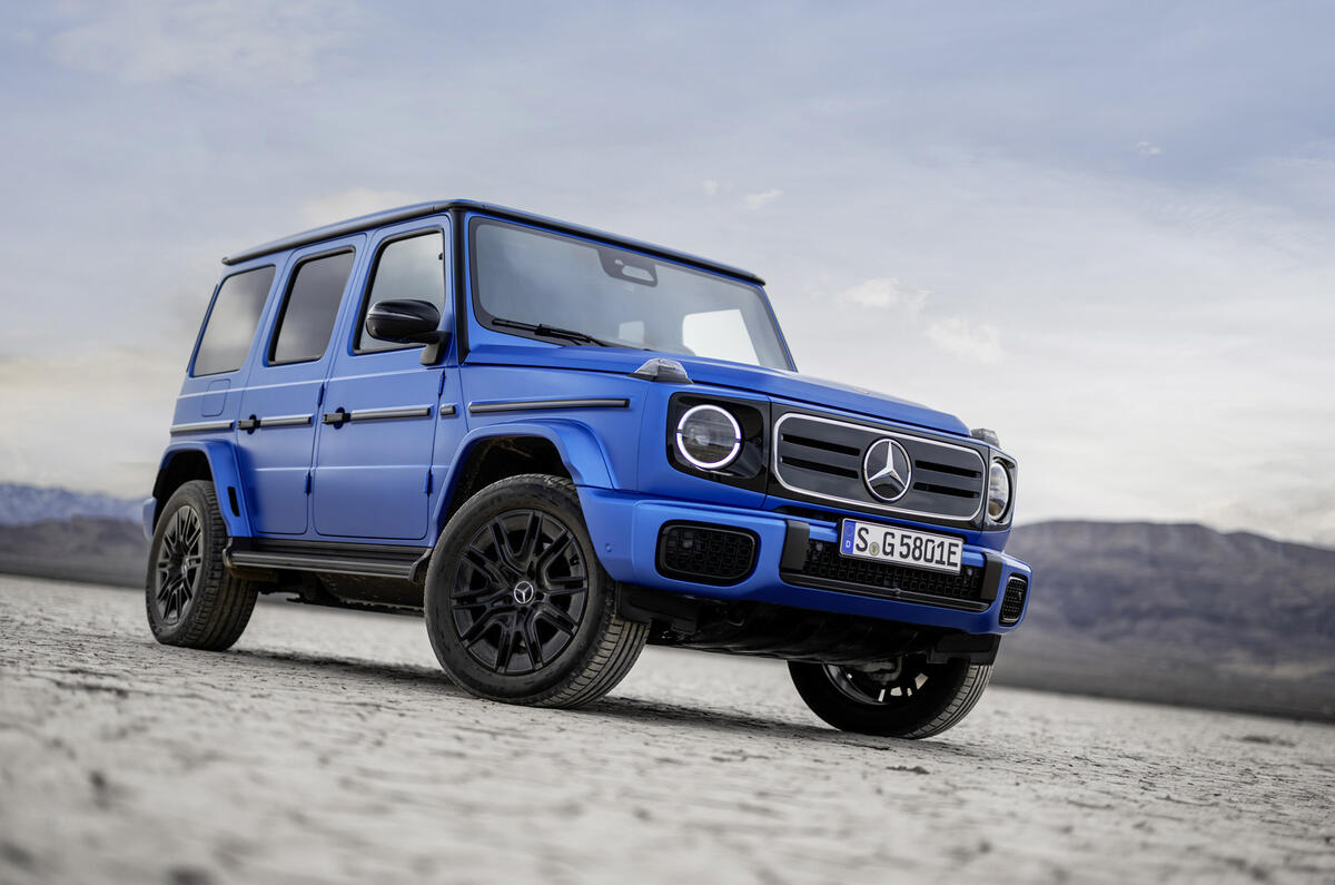 Electric G Class blue static salt flats Electric G Class blue static salt flats