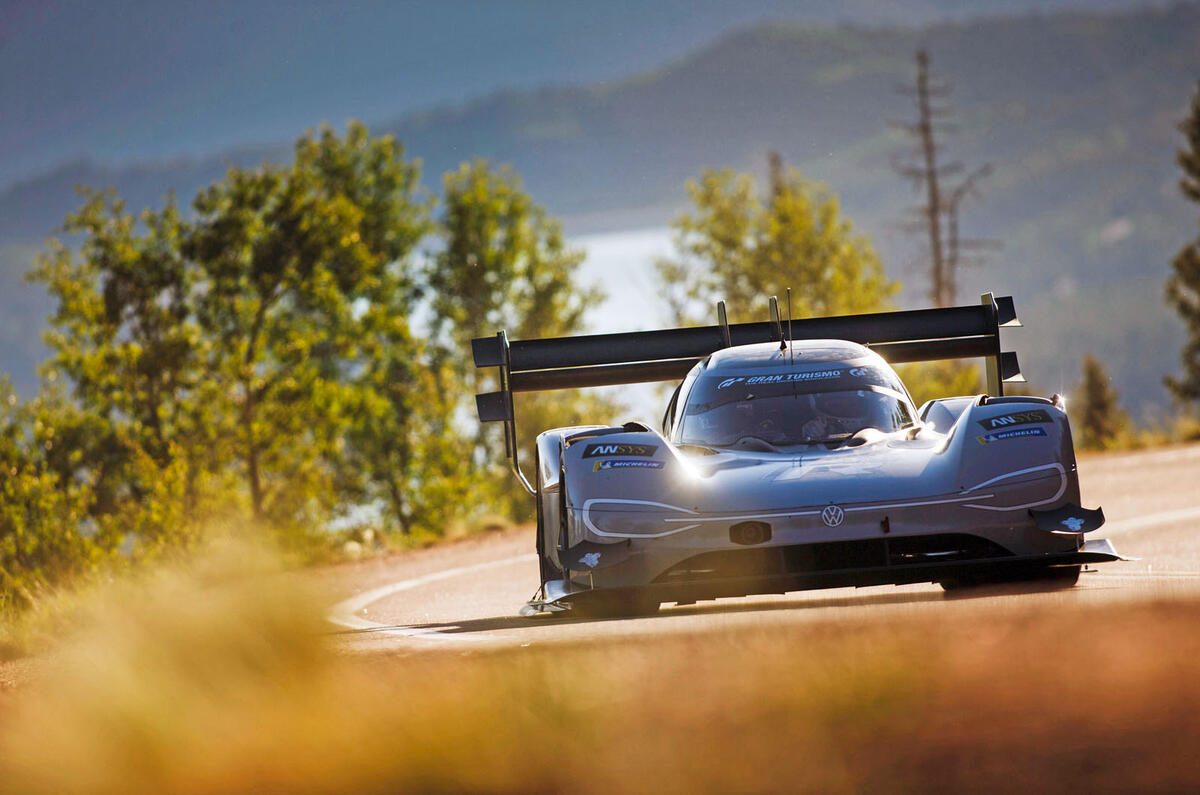 Volkswagen ID electric racer at Pikes Peak