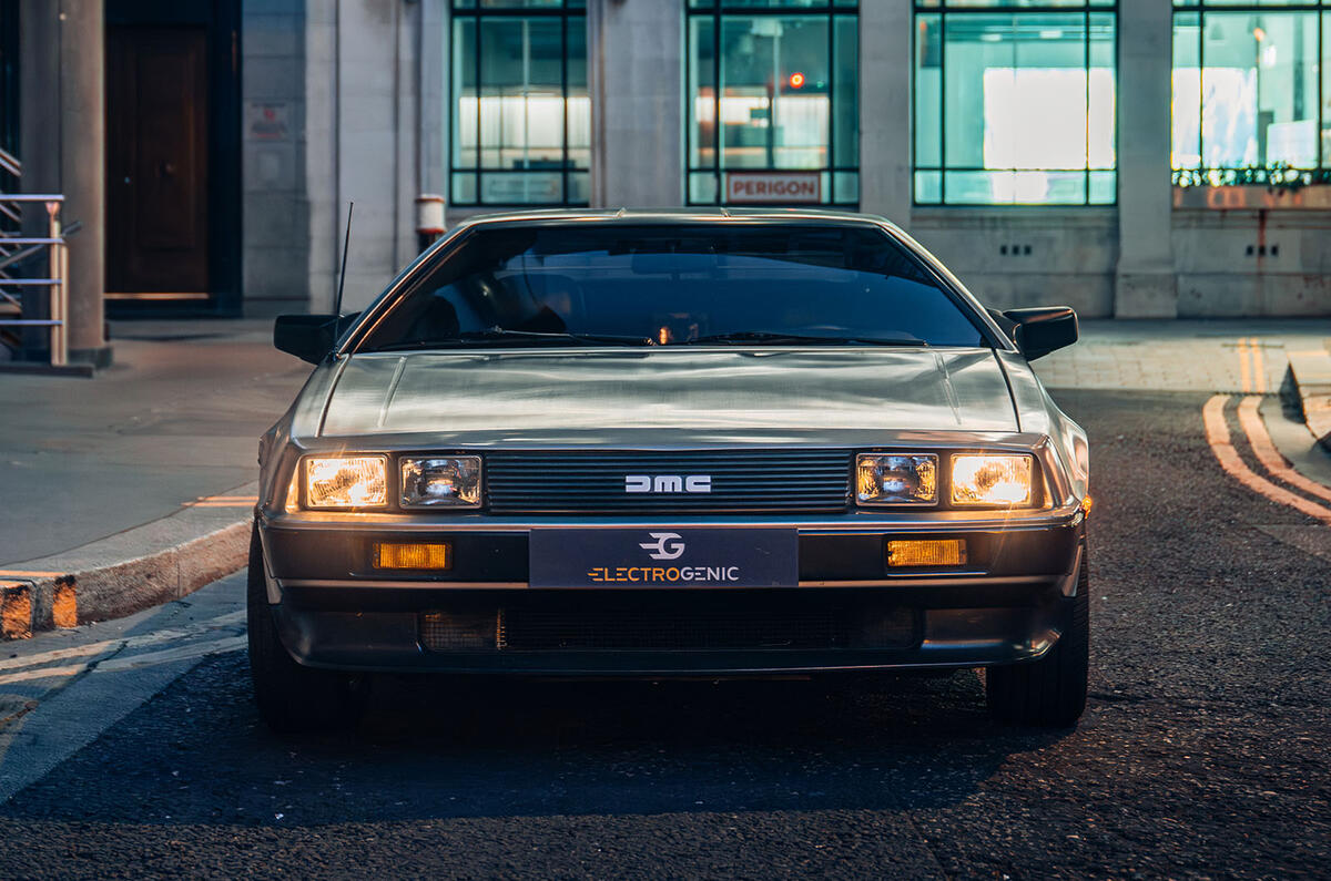 Electrogenic Delorean DMC 12 front