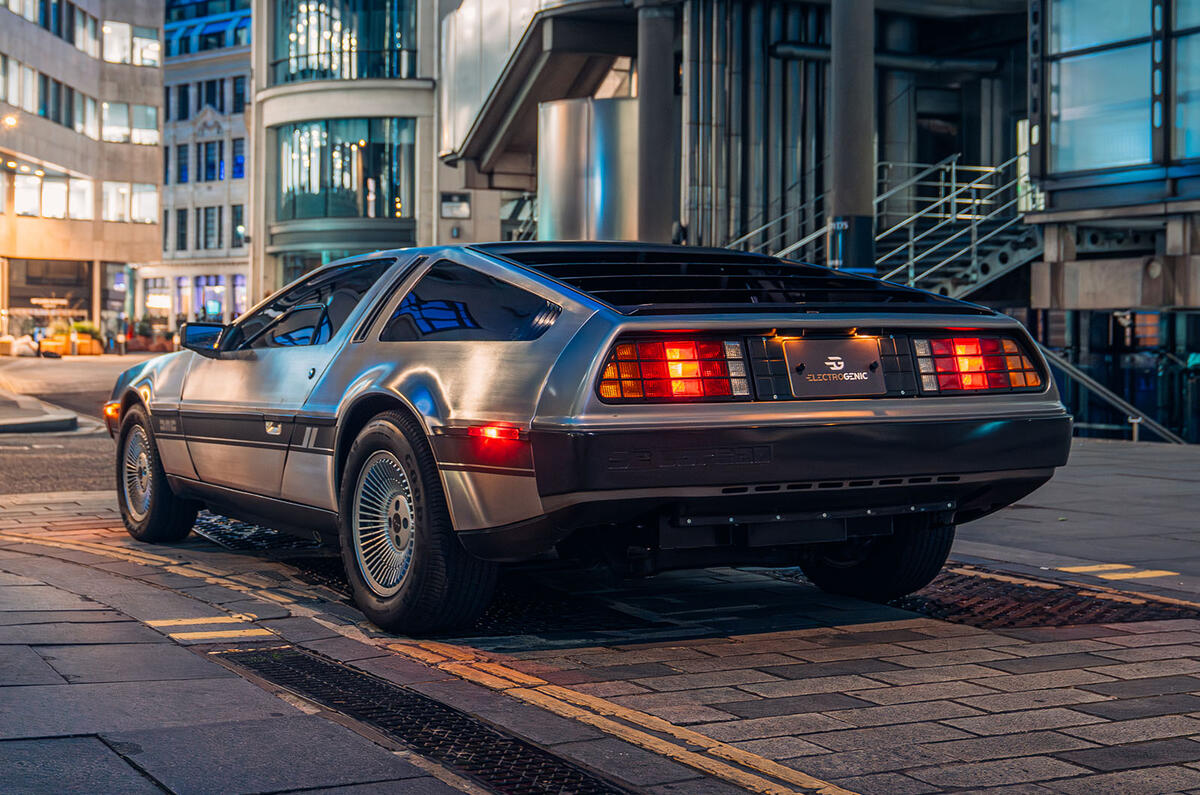 Electrogenic Delorean DMC 12 rear three quarter