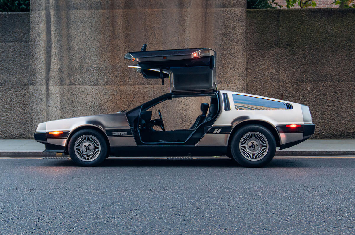 Electrogenic Delorean DMC 12 side doors open