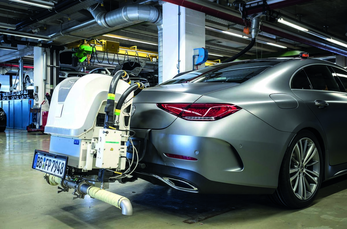 Mercedes-Benz CLS emissions testing