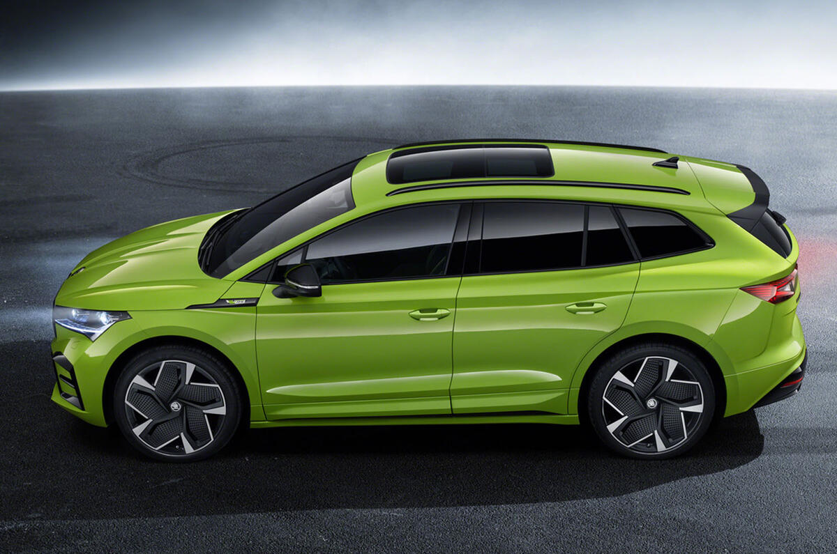 enyaq vrs suv side on