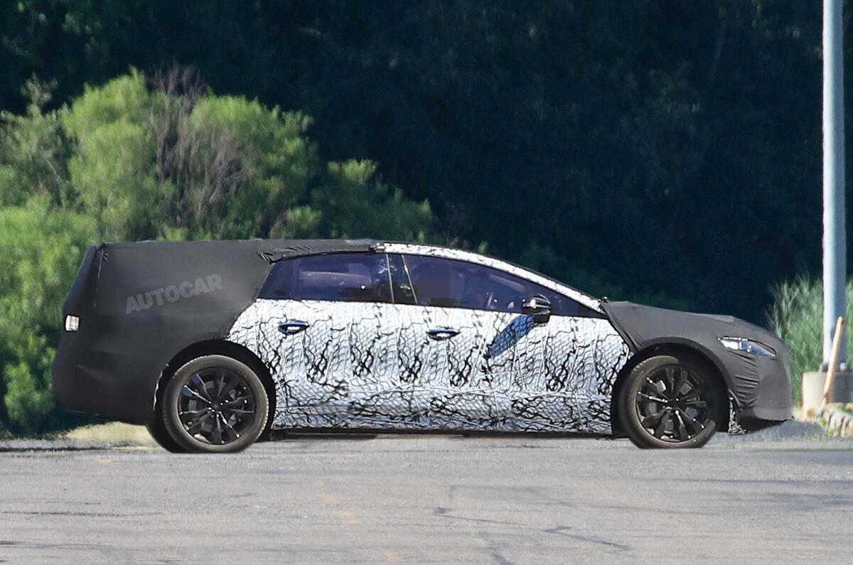 Mercedes EQ S prototype camouflaged