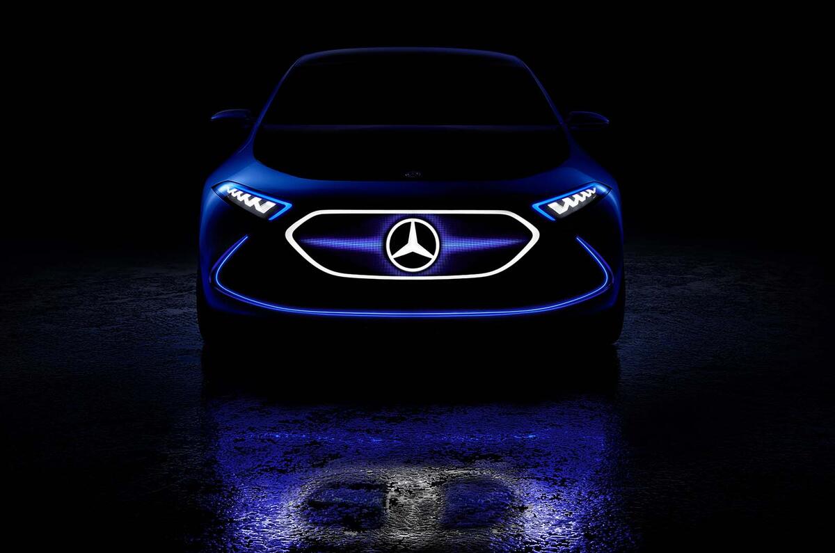 Mercedes EQ A electric hatchback previewed ahead of Frankfurt