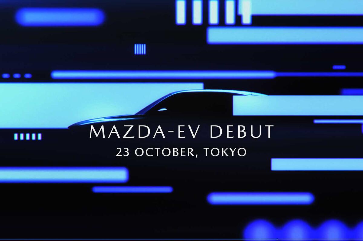 Mazda EV debut announcement image