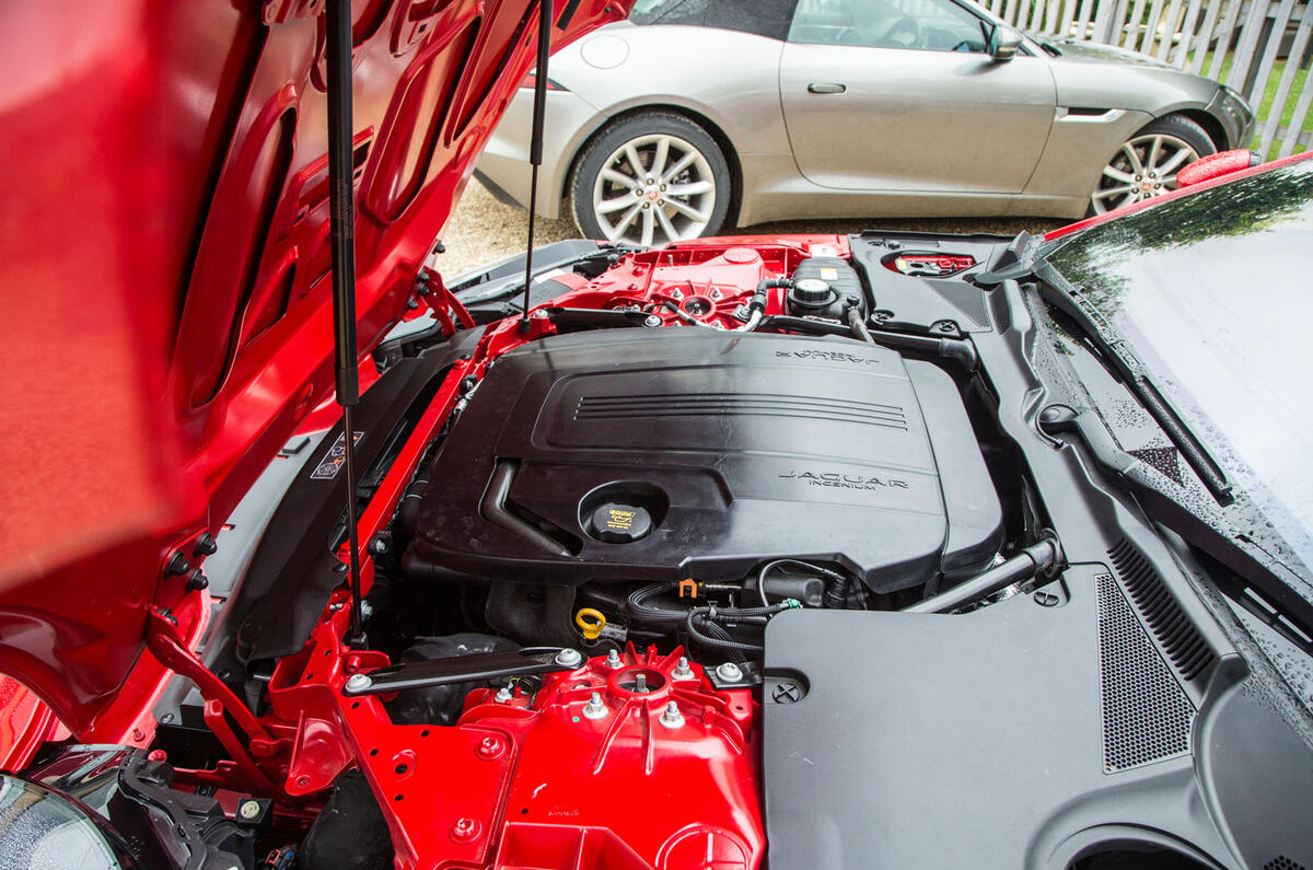 Four-cylinder Jaguar F-Type