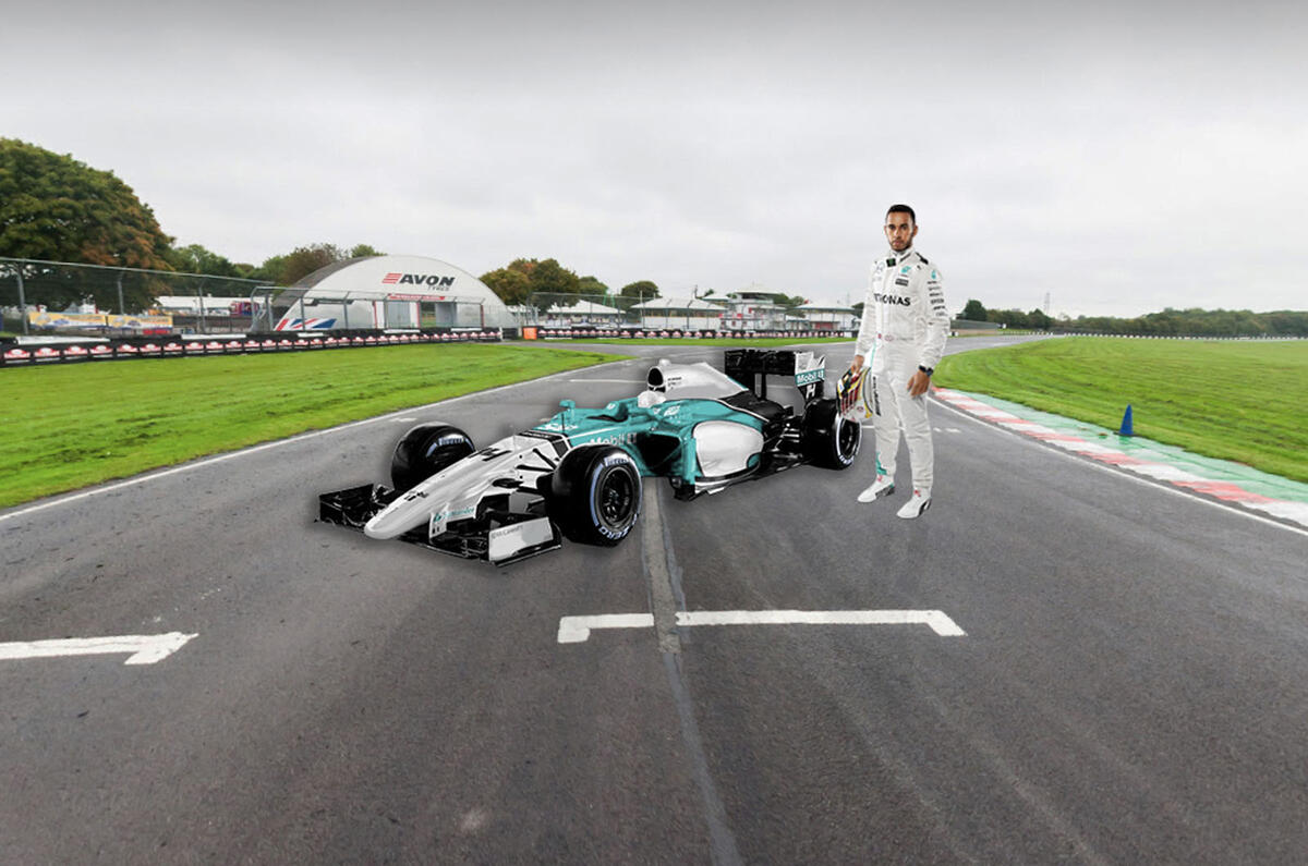 Lewis Hamilton F1 Castle Combe