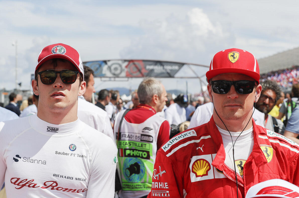 Charles Leclerc and Kimi Raikkonen will swap seats next year