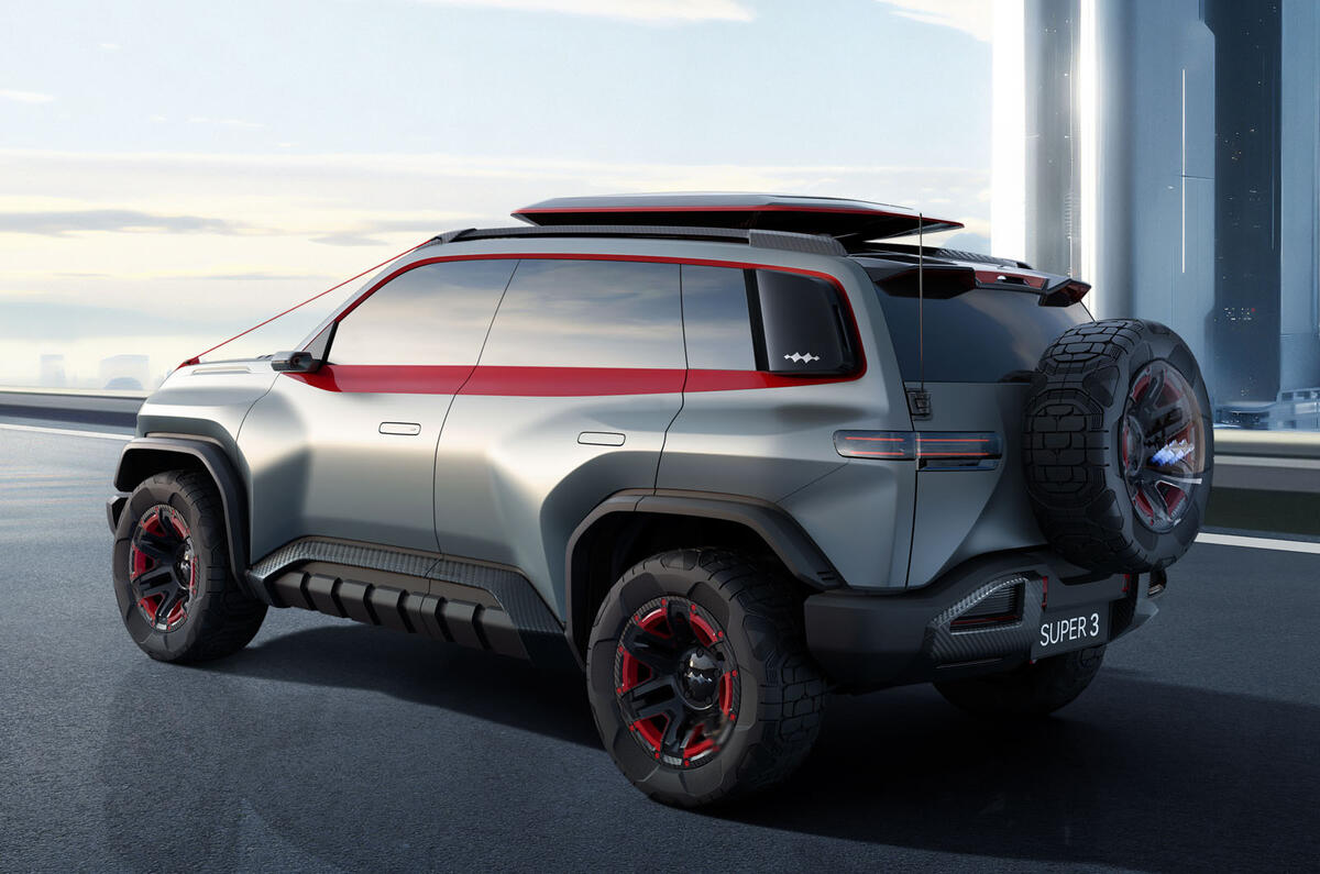 Fangchengbao Super 3 rear quarter Fangchengbao Super 3 rear quarter