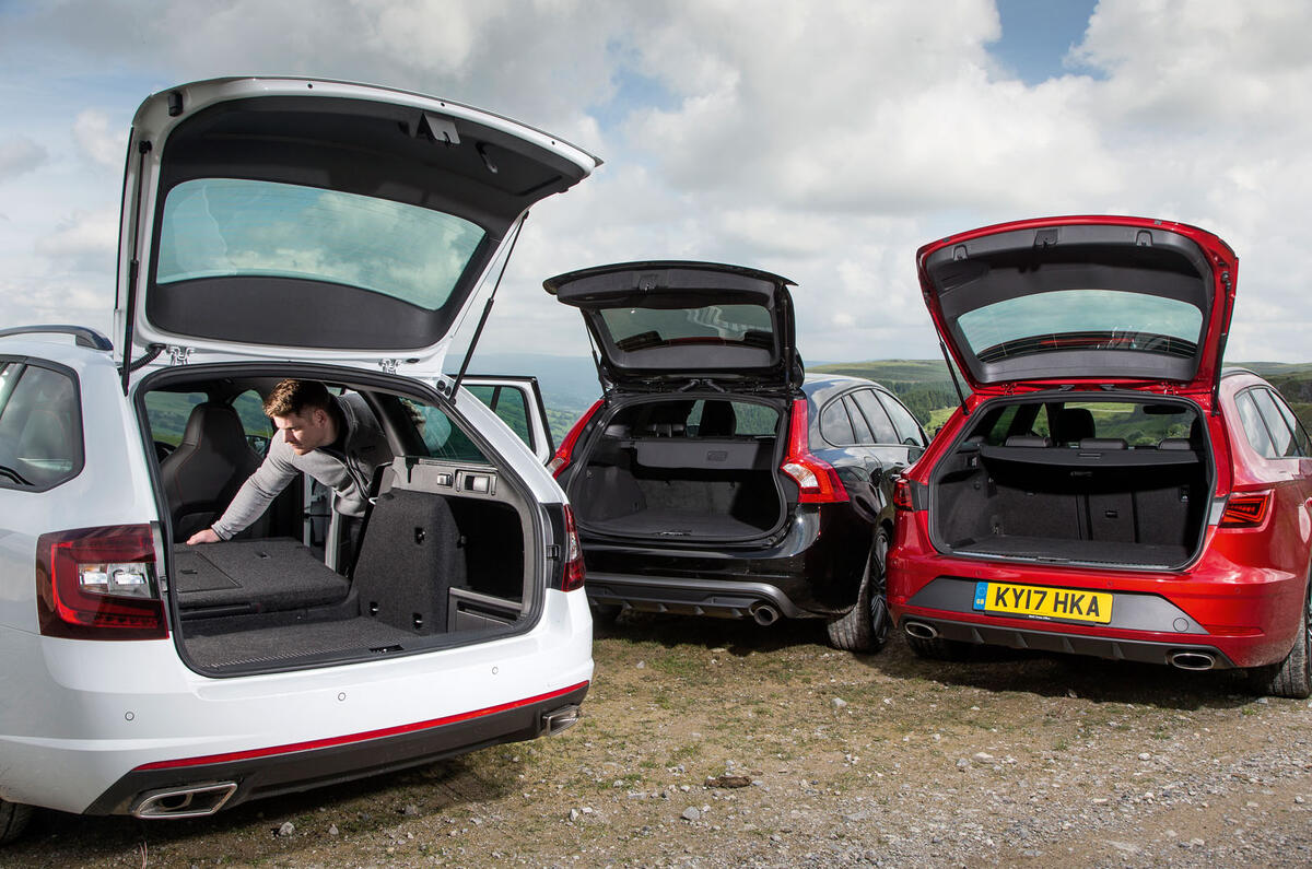 Skoda Octavia vRS estate vs. Seat Leon ST Cupra vs. Volvo V60 AWD Polestar - fast estate triple test