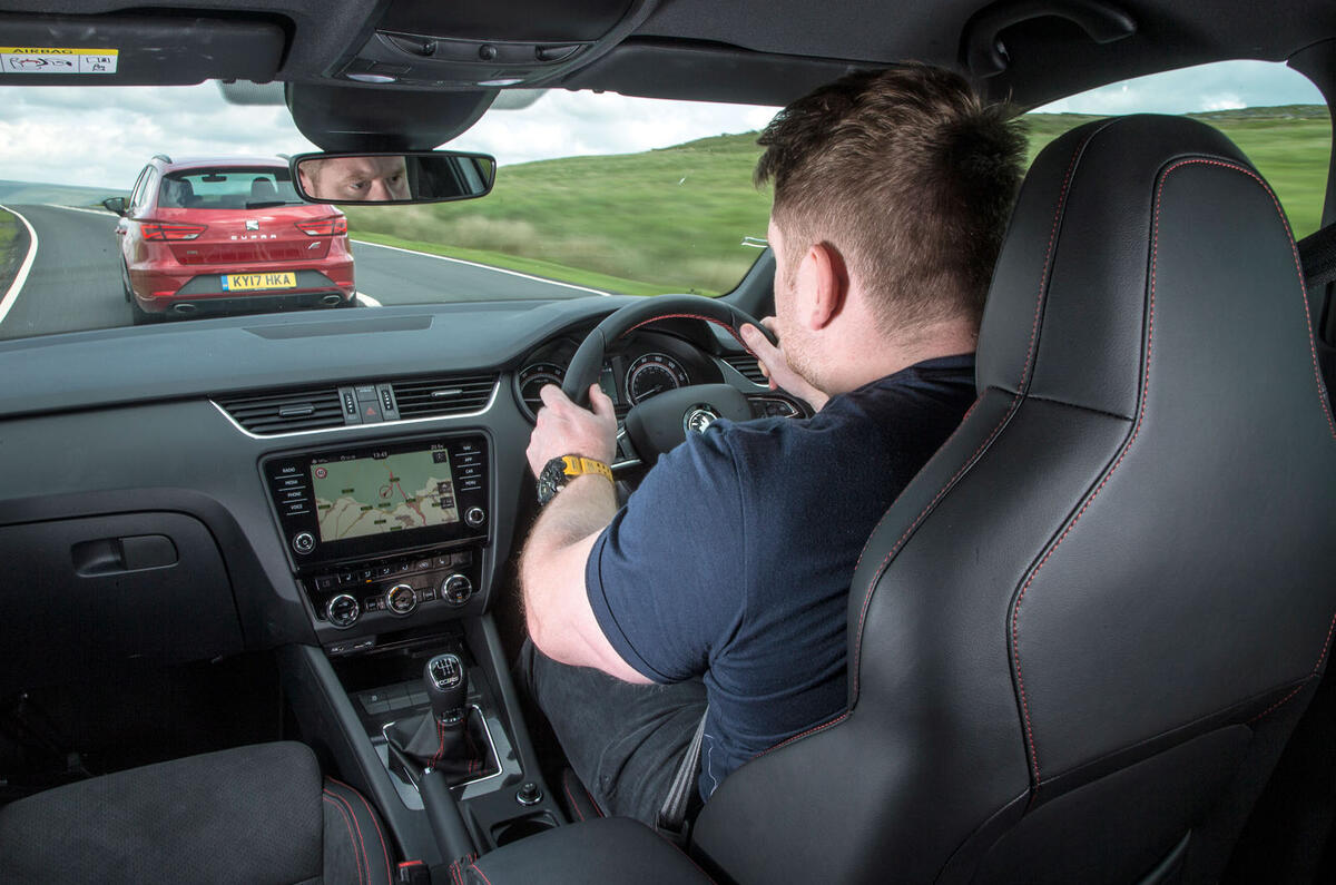 Skoda Octavia vRS estate vs. Seat Leon ST Cupra vs. Volvo V60 AWD Polestar - fast estate triple test