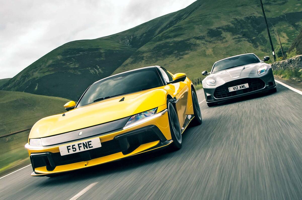 ferrari 12 cilindri vs aston martin vanquish 2025 dynamic jh 214