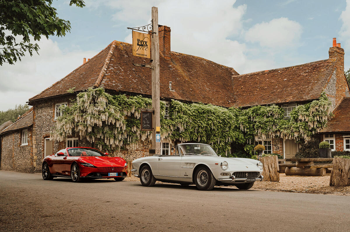 Ferrari 275 GTS vs Ferrari Roma Spider 2024   ME 18 Ferrari 275 GTS vs Ferrari Roma Spider 2024   ME 18