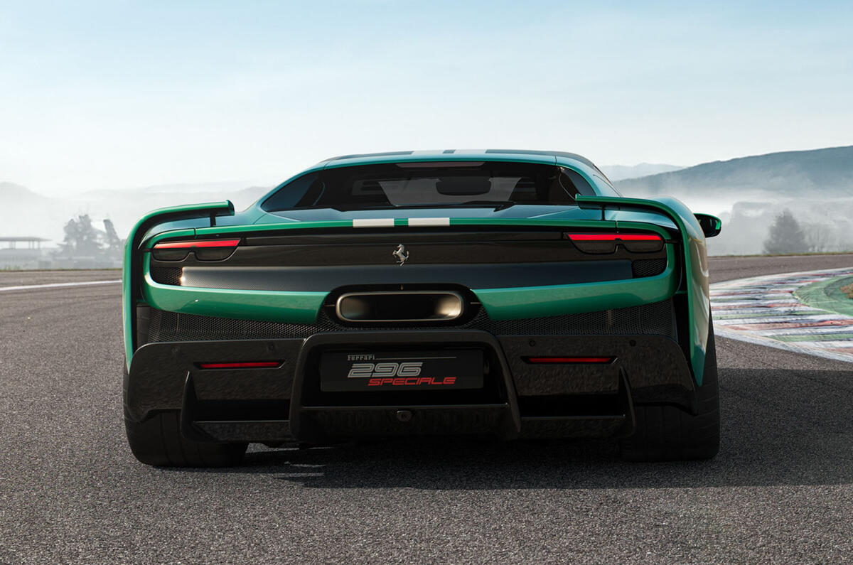 Ferrari 296 Speciale rear static Ferrari 296 Speciale rear static