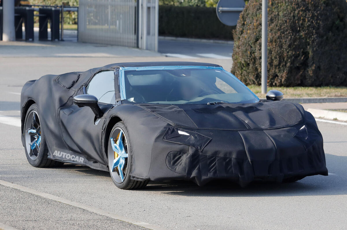 Ferrari 296 VS camo front quarter Ferrari 296 VS camo front quarter