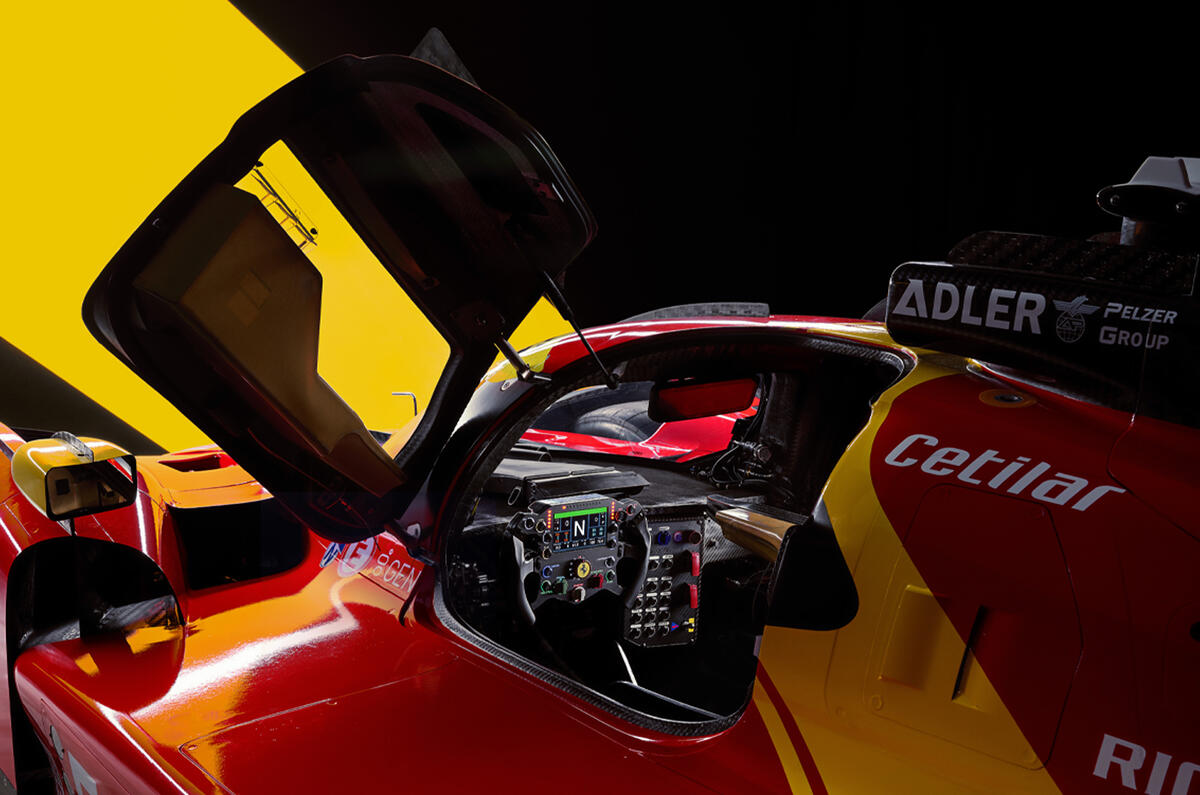 Ferrari 499 2023 interior through door Ferrari 499 2023 interior through door