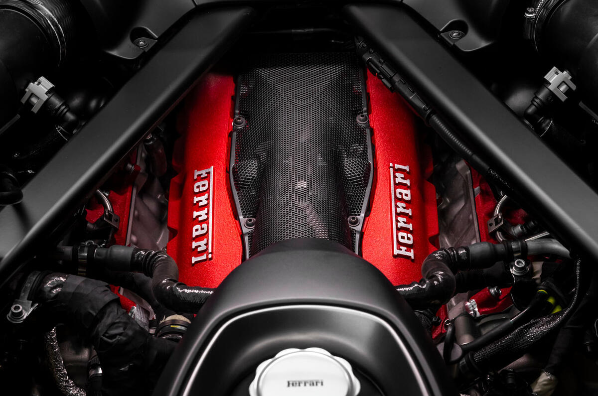 Ferrari 849 Testarossa engine bay detail Ferrari 849 Testarossa engine bay detail