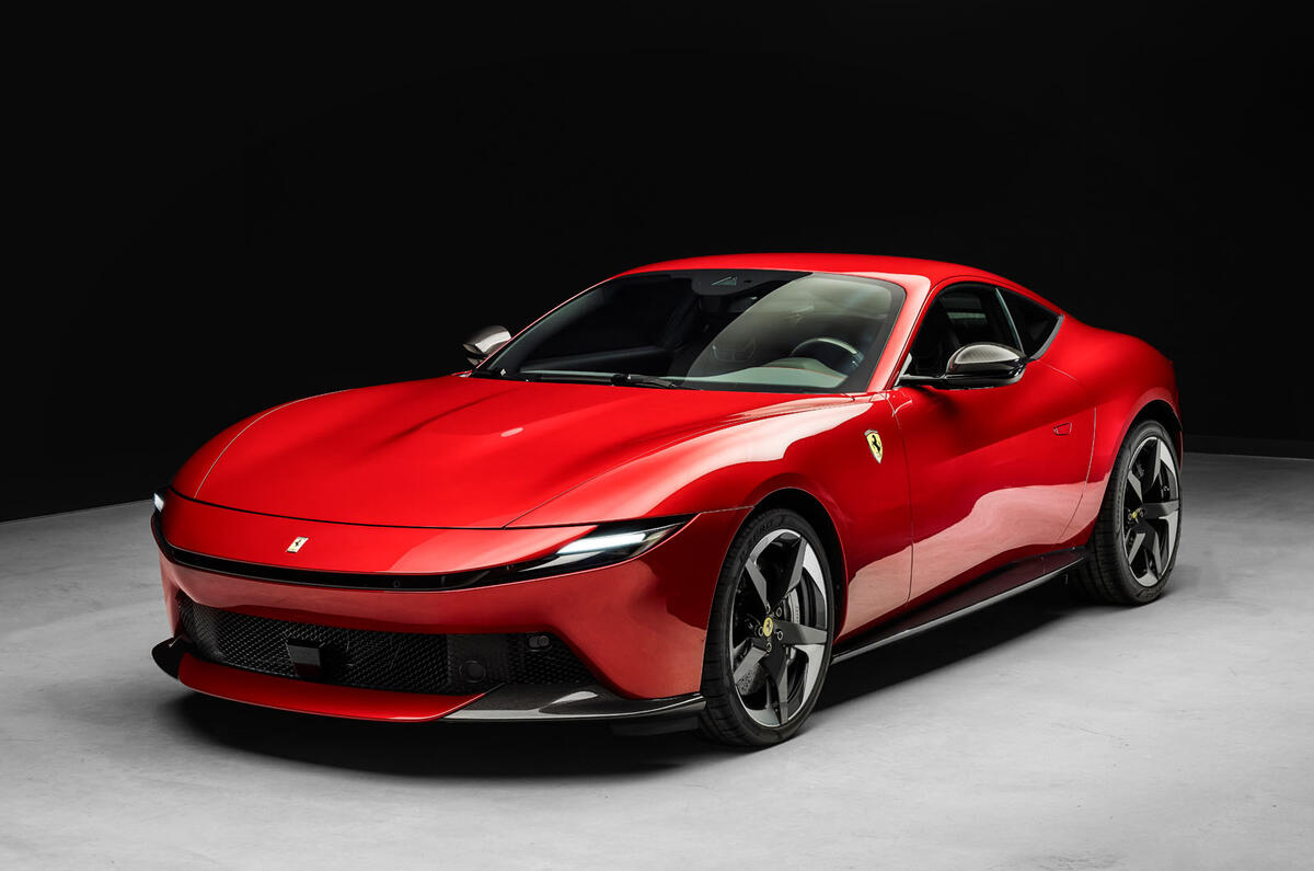 Ferrari Amalfi front quarter static red